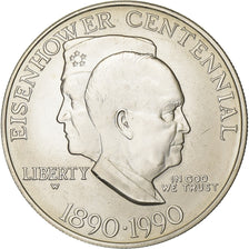 Vereinigte Staaten, Dollar, Eisenhower centennial, 1990, U.S. Mint, Silber