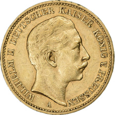 Kingdom of Prussia, PRUSSIA, Wilhelm II, 20 Mark, 1896, Berlin, Oro, MBC, KM:521