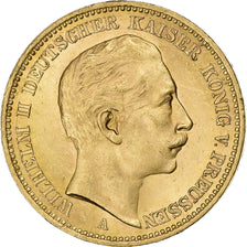 Kingdom of Prussia, PRUSSIA, Wilhelm II, 20 Mark, 1906, Berlin, Goud, ZF+