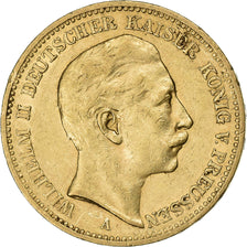 Kingdom of Prussia, PRUSSIA, Wilhelm II, 20 Mark, 1894, Berlin, Oro, BB, KM:521