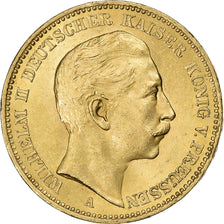 Kingdom of Prussia, PRUSSIA, Wilhelm II, 20 Mark, 1904, Berlin, Oro, BB+, KM:521