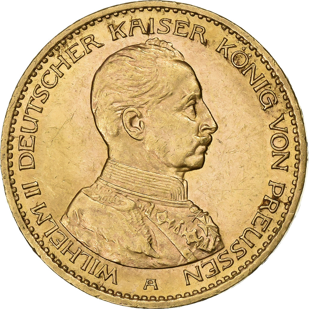 Kingdom of Prussia, PRUSSIA, Wilhelm II, 20 Mark, 1914, Berlin, Oro, BB+, KM:537