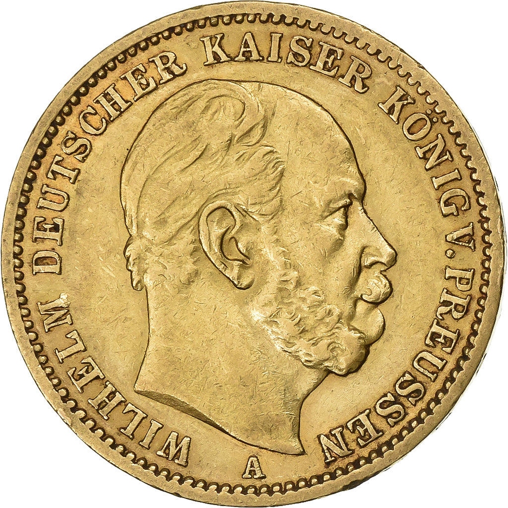 Kingdom of Prussia, PRUSSIA, Wilhelm I, 20 Mark, 1873, Berlin, Gold, SS+, KM:501