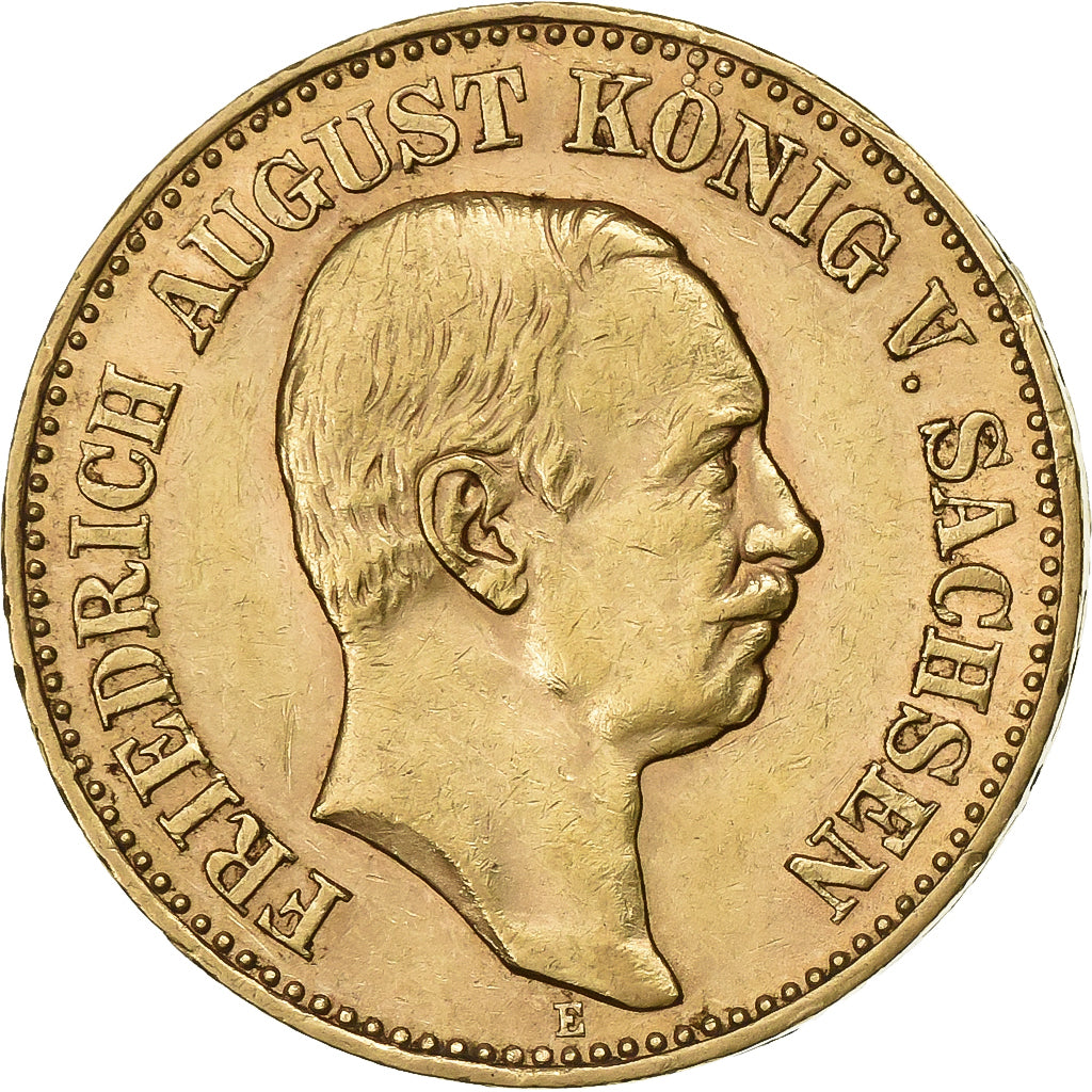 Deutsch Staaten, SAXONY-ALBERTINE, Friedrich August III, 20 Mark, 1905