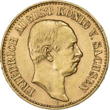 Deutsch Staaten, SAXONY-ALBERTINE, Friedrich August III, 20 Mark, 1905