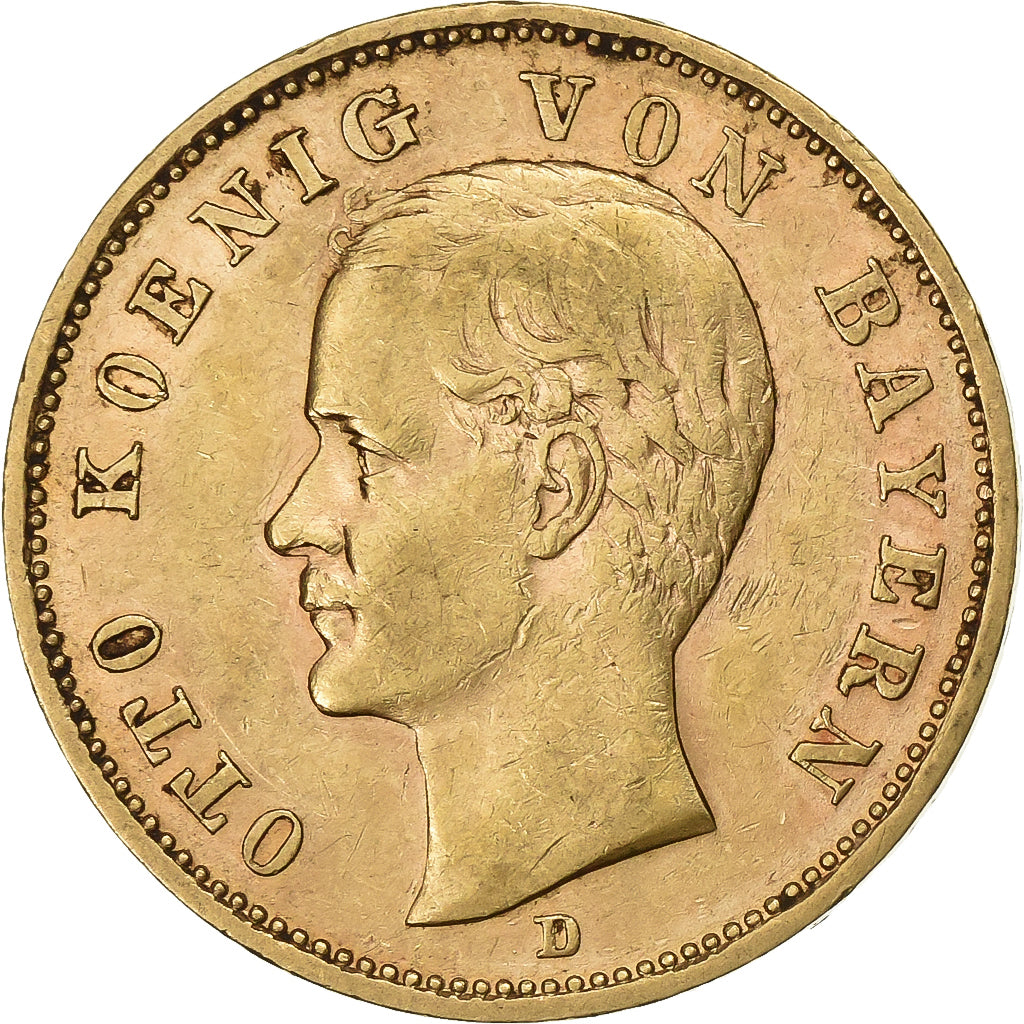 Kingdom of Bavaria, BAVARIA, Otto, 20 Mark, 1900, Munich, Goud, ZF, KM:920
