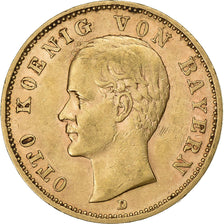 Kingdom of Bavaria, BAVARIA, Otto, 20 Mark, 1900, Munich, Goud, ZF, KM:920