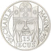 Francja, 100 Francs-15 Ecus, Charlemagne, 1990, Paris, Proof, Srebro, MS(65-70)