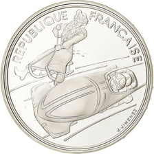 France, 100 Francs, JO Albertville 92, 1990, Paris, Proof, Silver, MS(65-70)