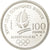 France, 100 Francs, JO Albertville 92, 1989, Paris, Proof, Silver, MS(65-70)