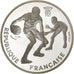 France, 100 Francs, Centenaire du Basket-Ball, 1991, Paris, Proof, Silver