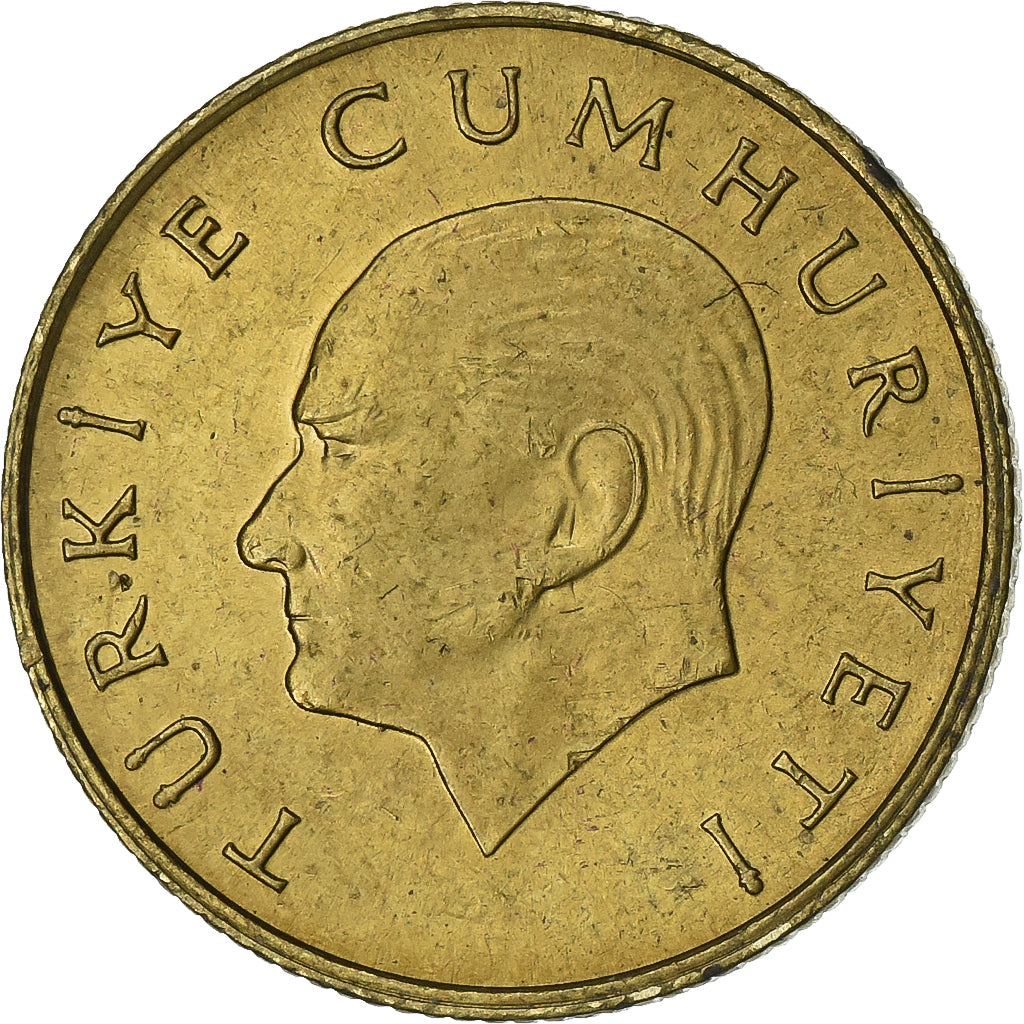 Turquia, 100 Lira, 1989, Alumínio-Bronze, AU(50-53), KM:988
