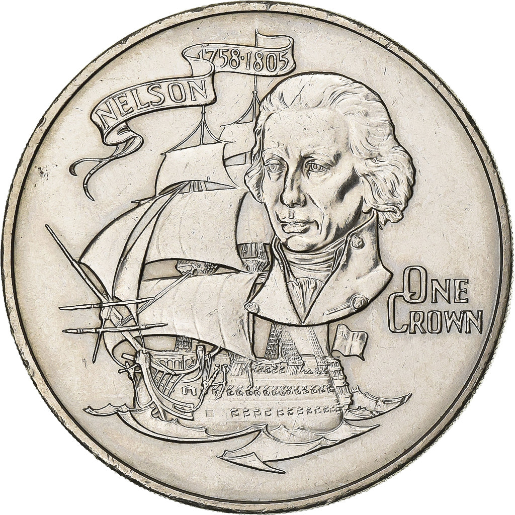 Gibraltar, Elizabeth II, Crown, 1980, British Royal Mint, Cupro-nikkel, ZF+