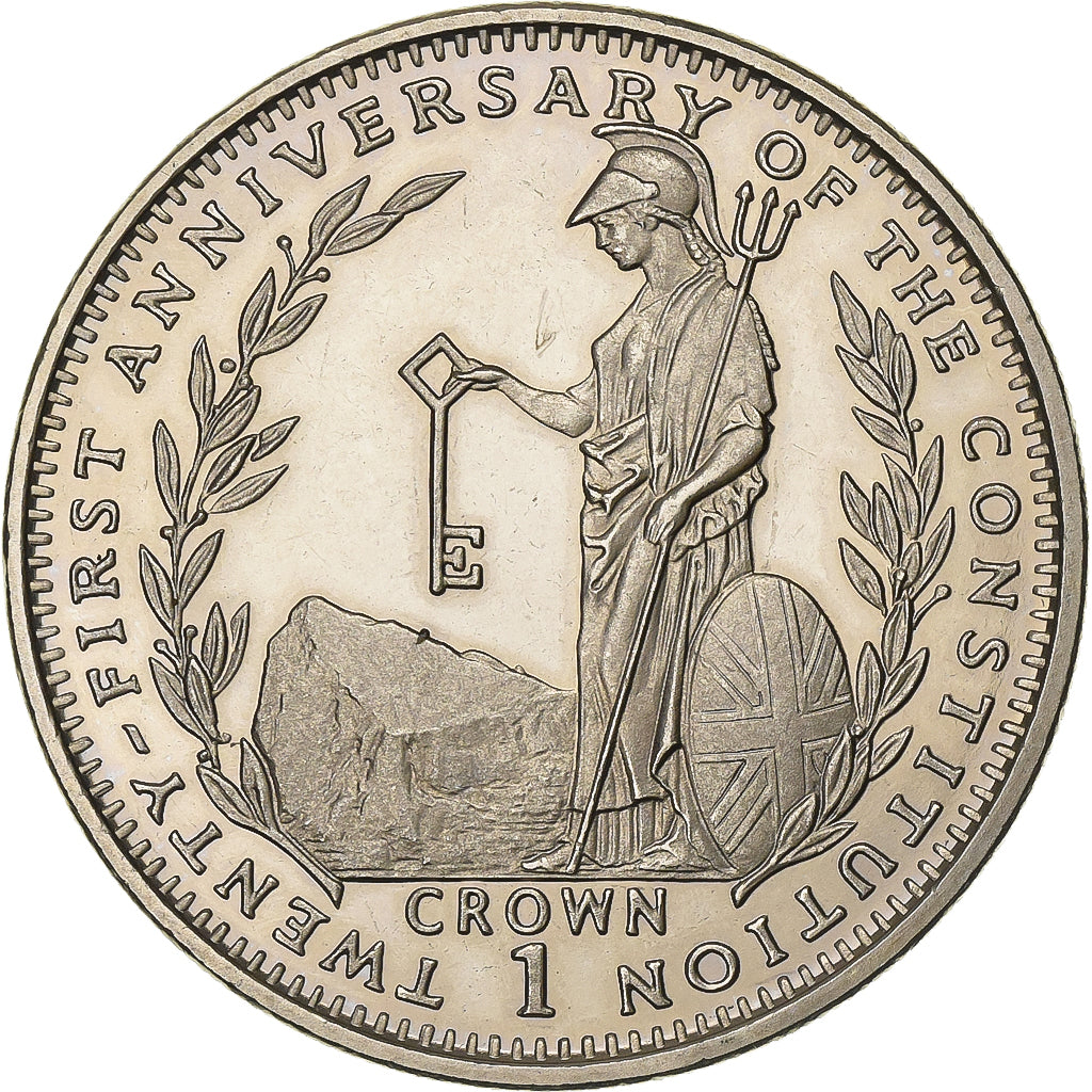 Gibraltar, Élisabeth II, Crown, 1990, Cupro-nickel, SUP, KM:40