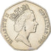 Gibraltar, Élisabeth II, 50 Pence, 1990, Cupro-nickel, SUP, KM:39