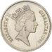 Gibraltar, Elizabeth II, 10 Pence, 1990, Copper-nickel, AU(55-58), KM:23.1