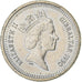 Gibraltar, Elizabeth II, 5 Pence, 1990, Cupro-nikkel, PR, KM:22.2