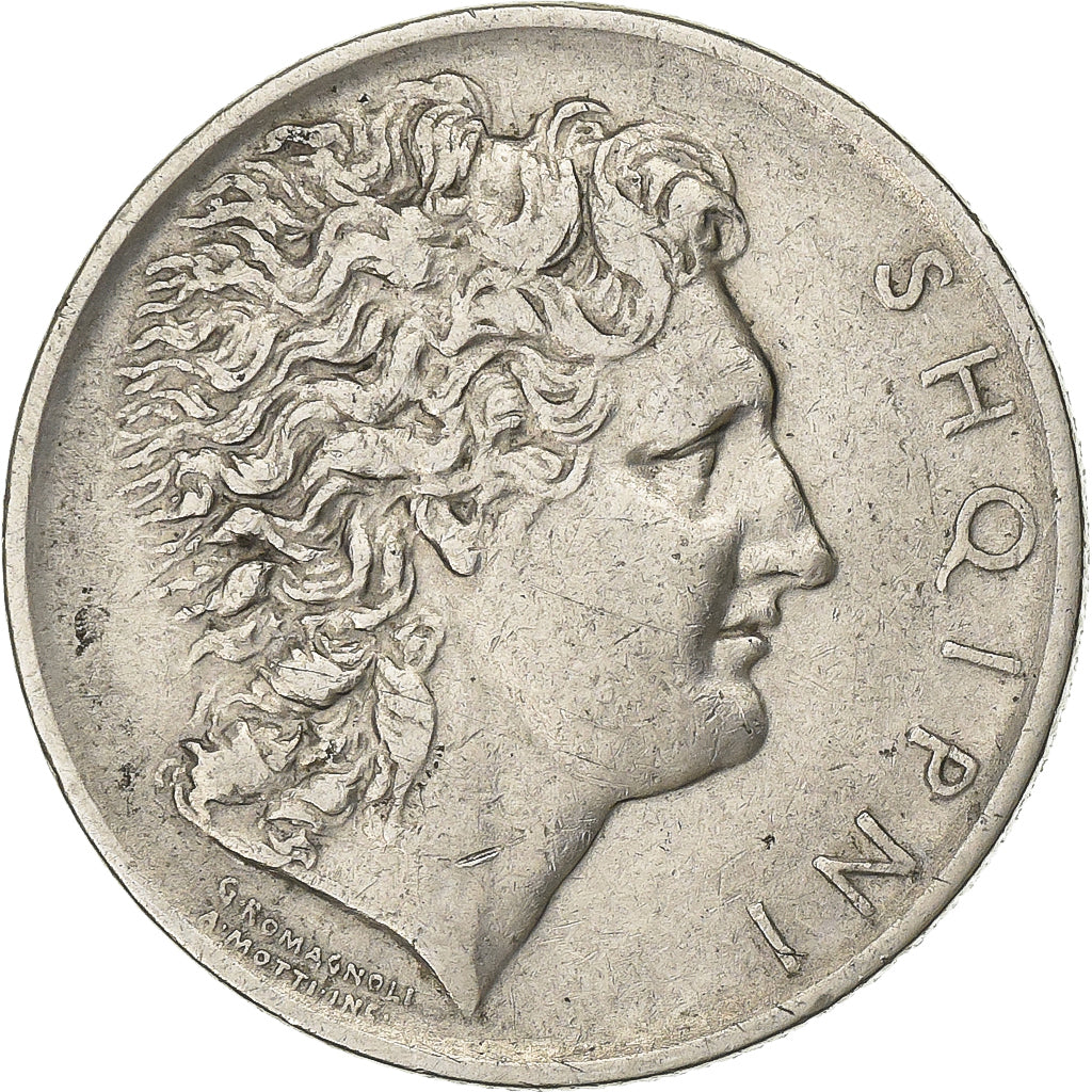 Albania, Lek, 1926, Rome, Nickel, SS+, KM:5