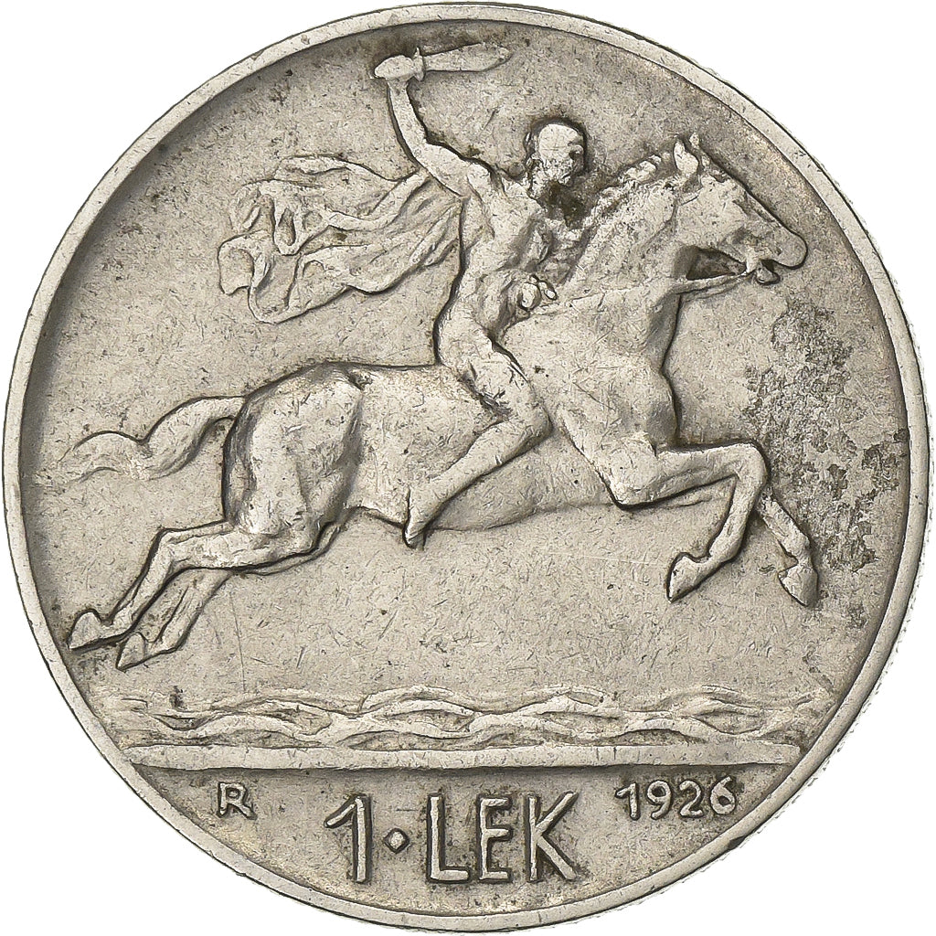Albania, Lek, 1926, Rome, Nickel, SS+, KM:5