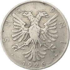 Albania, 1/2 Lek, 1926, Rome, Nickel, EF(40-45), KM:4