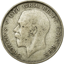 Coin, Great Britain, George V, 1/2 Crown, 1921, VF(20-25), Silver, KM:818.1a