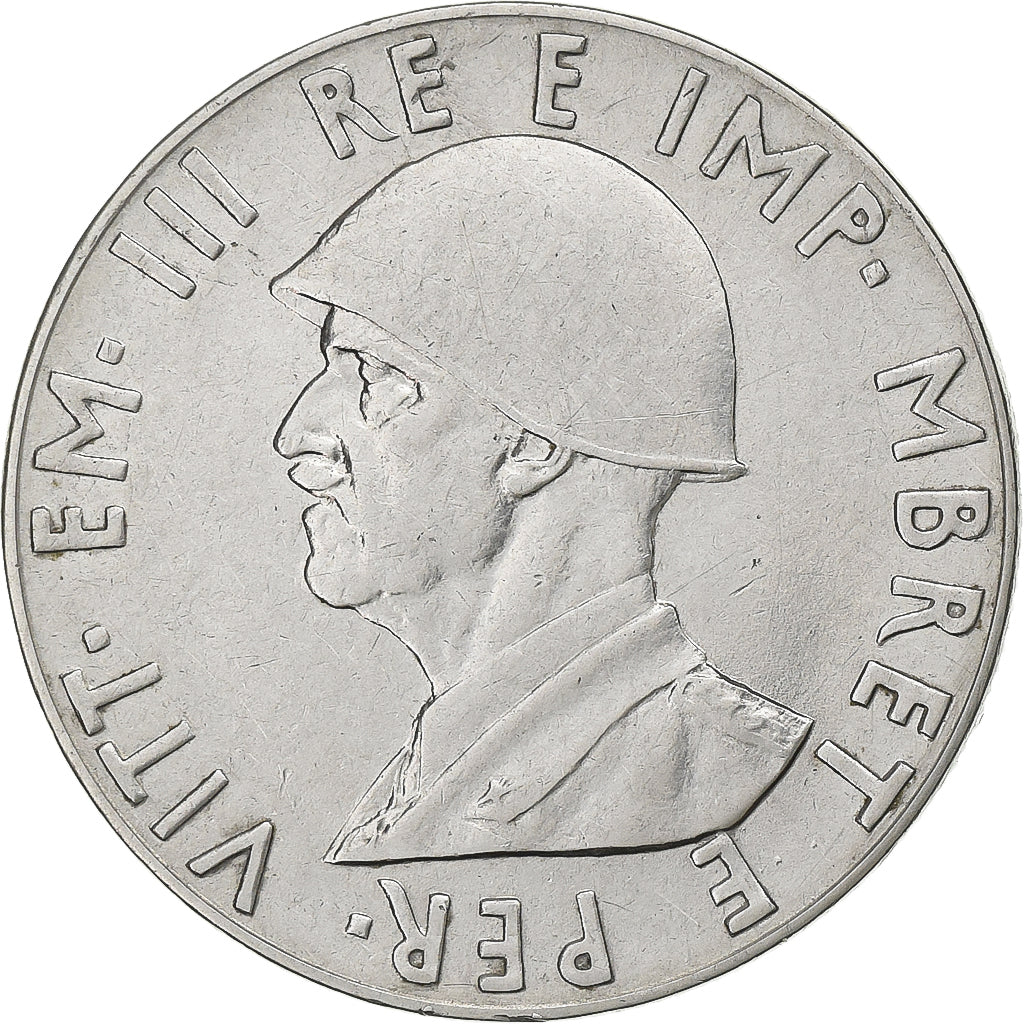 Albanie, Victor-Emmanuel III, 2 Lek, 1939, Rome, Acier inoxydable, SUP, KM:32