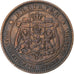 Bulgaria, Alexander  I, 10 Stotinki, 1881, Bronze, EF(40-45), KM:3