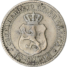 Bulgaria, Ferdinand I, 2-1/2 Stotinki, 1888, Copper-nickel, EF(40-45), KM:8