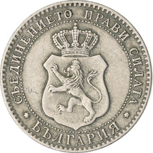 Bulgaria, Ferdinand I, 20 Stotinki, 1888, Copper-nickel, EF(40-45), KM:11