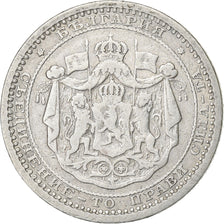 Bulgaria, Alexander  I, 50 Stotinki, 1883, Silver, EF(40-45), KM:6