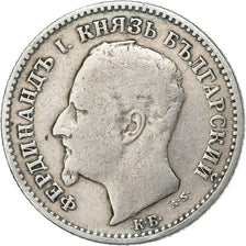 Bulgaria, Ferdinand I, 50 Stotinki, 1891, Kormoczbanya, Silver, VF(30-35), KM:12