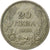 Bulgarije, Boris III, 20 Leva, 1930, Budapest, Zilver, FR+, KM:41