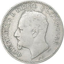 Bulgaria, Ferdinand I, Lev, 1891, Kormoczbanya, Silver, VF(30-35), KM:13