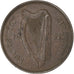 REPUBLIKA IRLANDII, Farthing, 1932, Brązowy, EF(40-45), KM:1