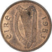 REPUBLIKA IRLANDII, Farthing, 1953, Brązowy, EF(40-45), KM:9