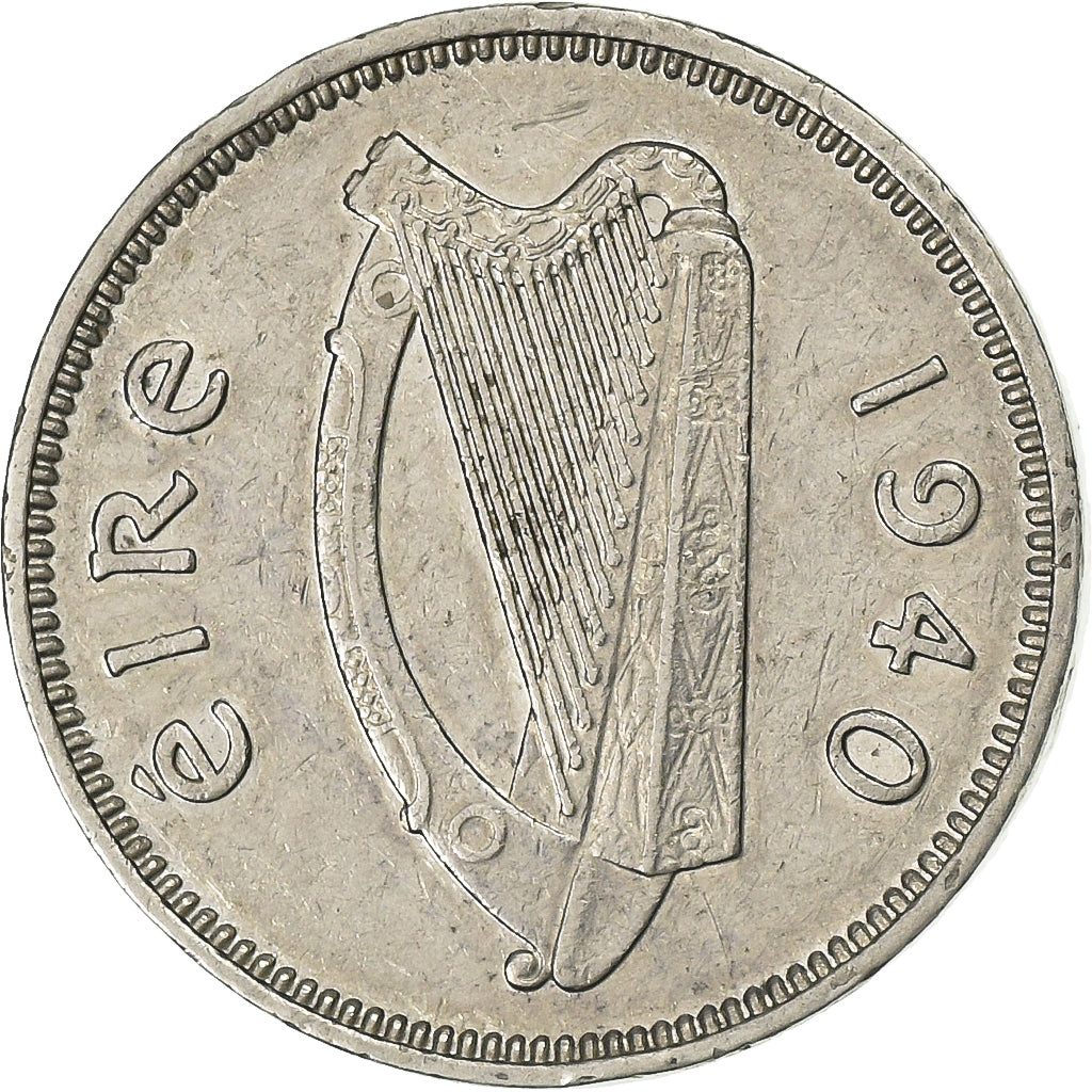 REPUBLIEK IERLAND, 3 Pence, 1940, Nickel, ZF+, KM:12