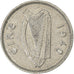 REPUBLIEK IERLAND, 3 Pence, 1940, Nickel, ZF+, KM:12