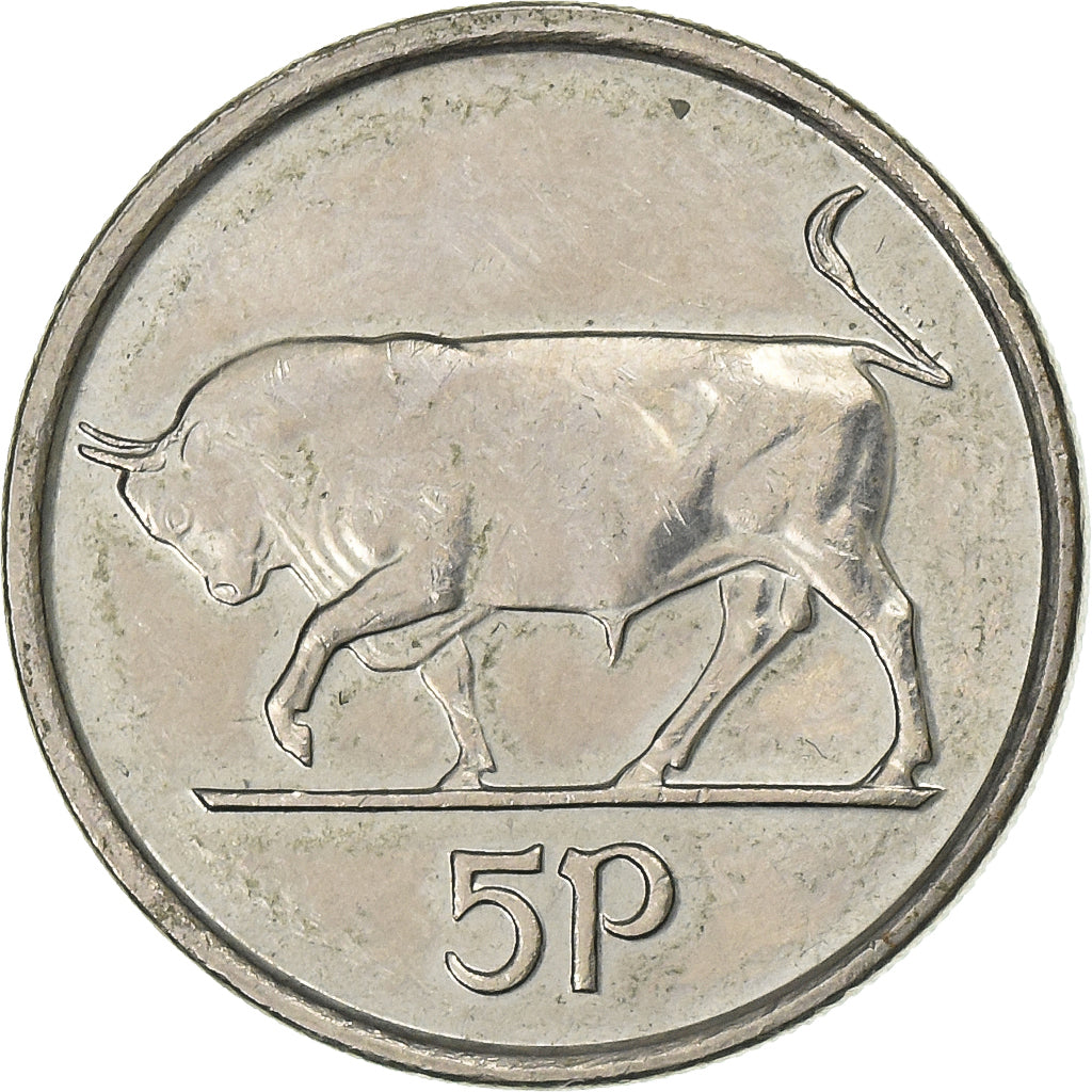 REPUBLIEK IERLAND, 5 Pence, 1992, Cupro-nikkel, ZF, KM:28