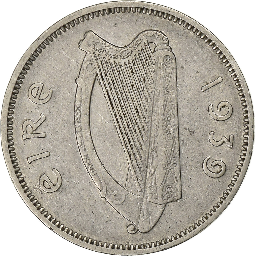 REPÚBLICA DA IRLANDA, 6 Pence, 1939, Níquel, VF(30-35), KM:13