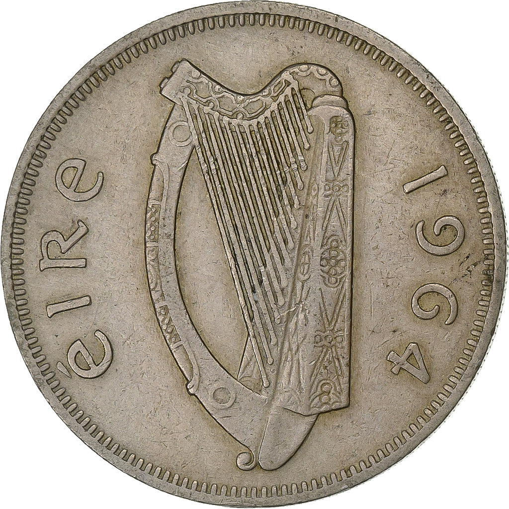 REPÚBLICA DA IRLANDA, Florin, 1964, Cobre-níquel, EF(40-45), KM:15a