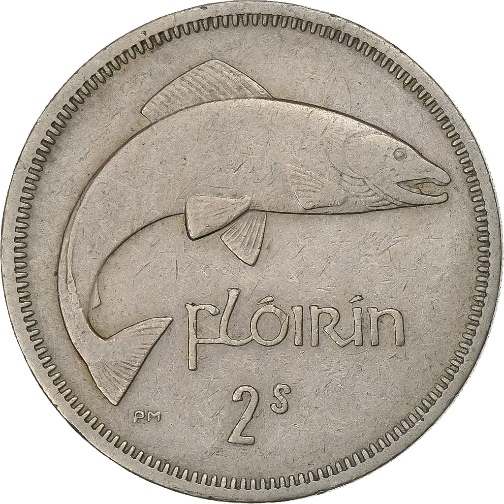 REPÚBLICA DA IRLANDA, Florin, 1964, Cobre-níquel, EF(40-45), KM:15a