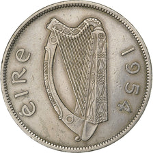 Irlande, 1/2 Crown, 1954, Cupro-nickel, TTB, KM:16a