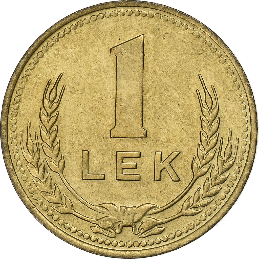 Albânia, Lek, 1988, Alumínio-Bronze, AU(55-58), KM:66