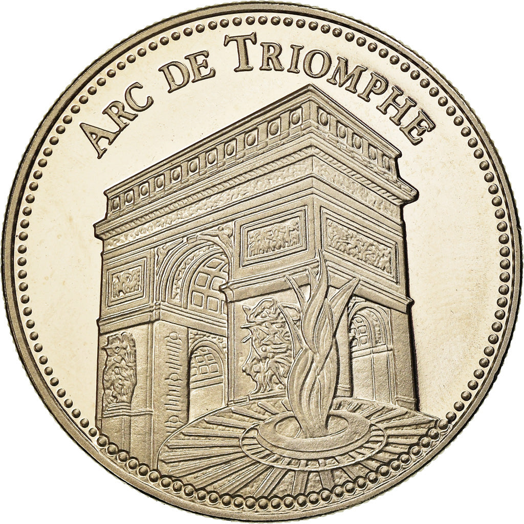 France, Medal, Paris - L'Arc de Triomphe, MS(65-70), Copper-nickel