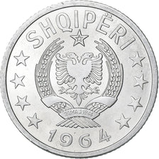 Albania, 5 Qindarka, 1964, Aluminum, AU(55-58), KM:39