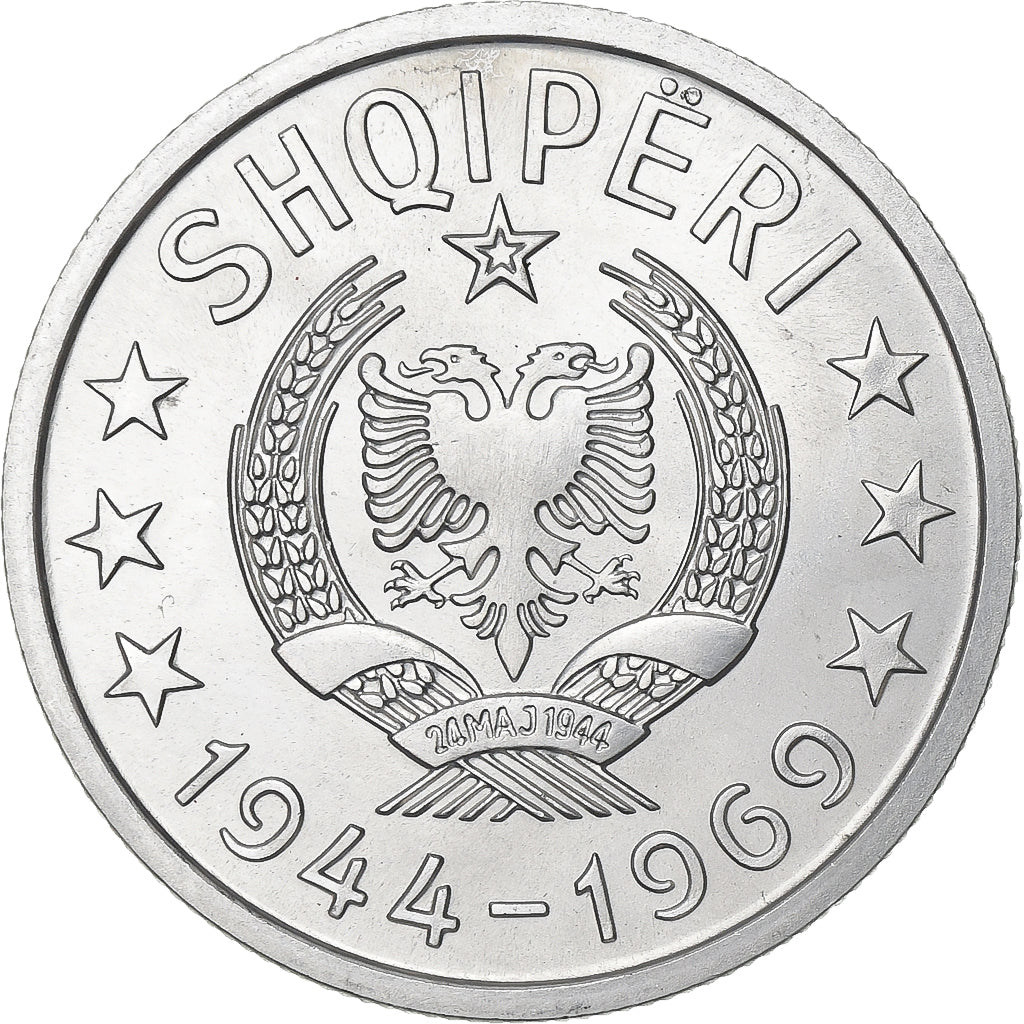 Albania, Lek, 1969, Aluminum, MS(60-62), KM:48