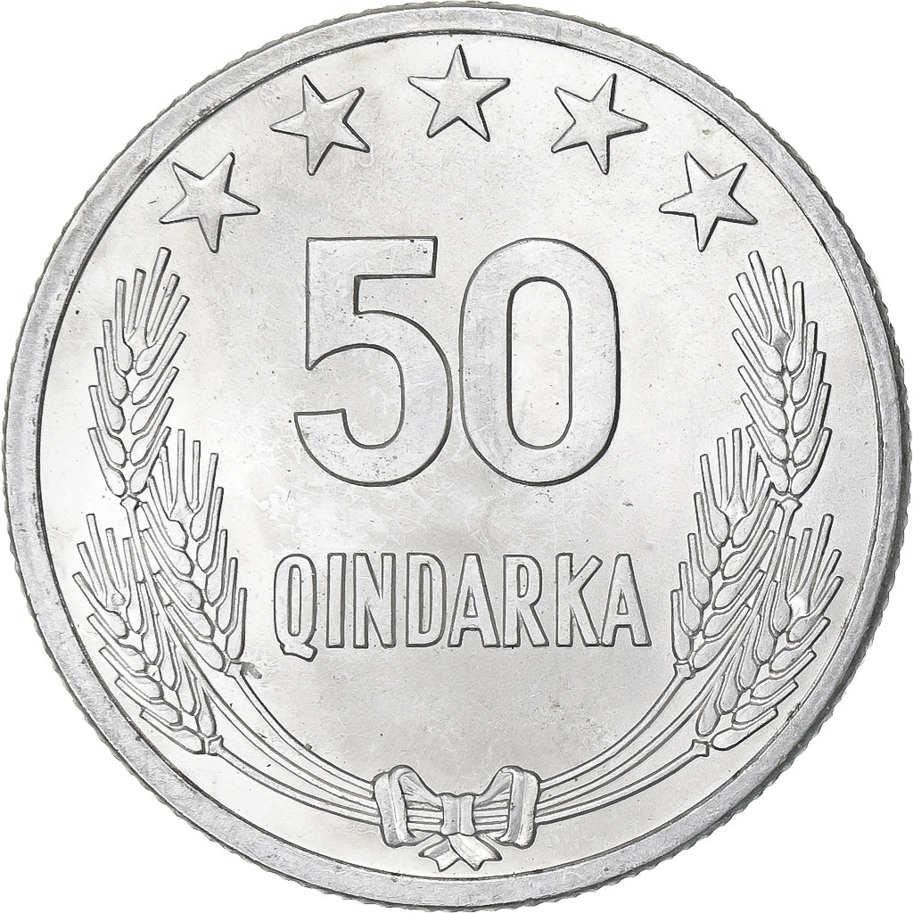 Albania, 50 Qindarka, 1964, Aluminium, MS(60-62), KM:42