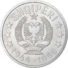 Albania, 50 Qindarka, 1969, Aluminum, MS(60-62), KM:47