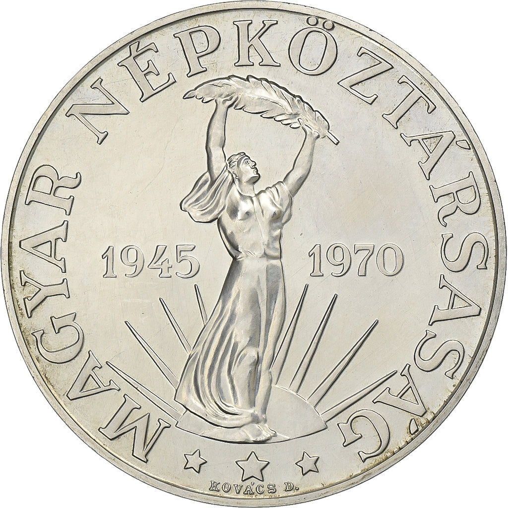 Hungary, 50 Forint, Otven, 1970, Budapest, Silver, AU(55-58), KM:592