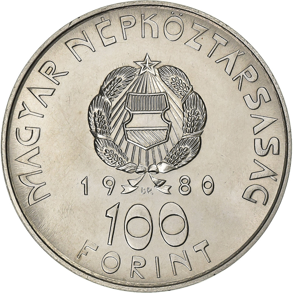 Hungary, 100 Forint, Szaz, 1980, Budapest, Nickel, MS(60-62), KM:617